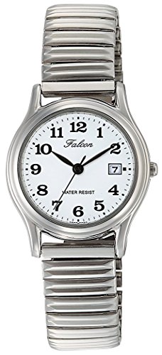 [シチズン Q&Q] 腕時計 アナログ 防水 日付 メタルバンド D015-204 レディース ホワイト